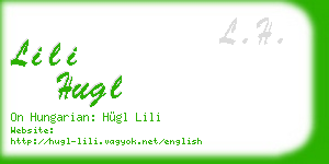lili hugl business card